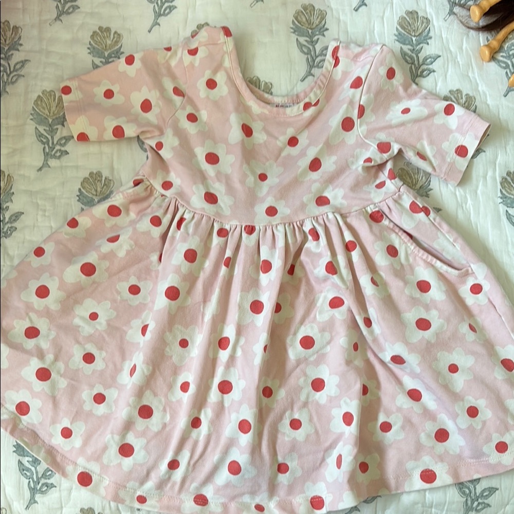 Hanna Andersson Pink and White Dress